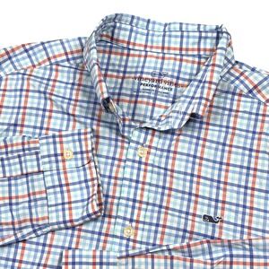 Vineyard Vines Men's Classic Fit Performance Whale Shirt Plaid Size Small